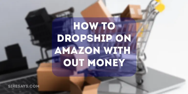 how to dropship on amazon without money