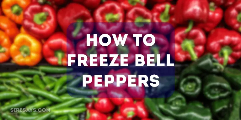 how to freeze bell peppers